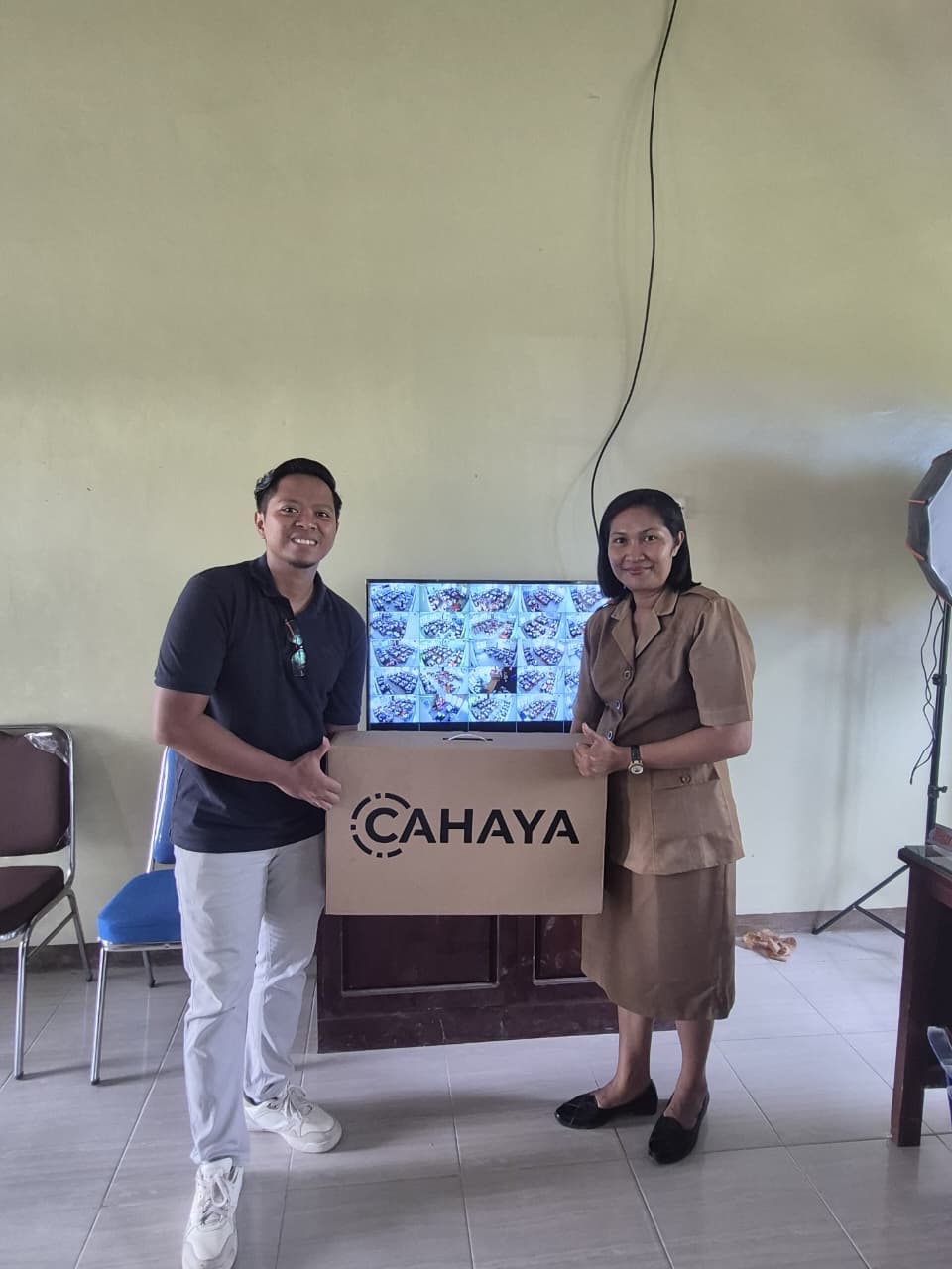 CCTV system handover at a local institution